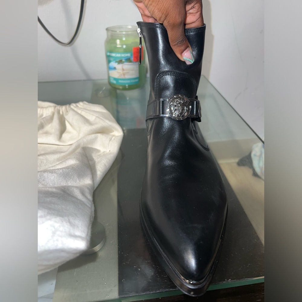 Men’s AUTHENTIC leather Versace Luciano boots